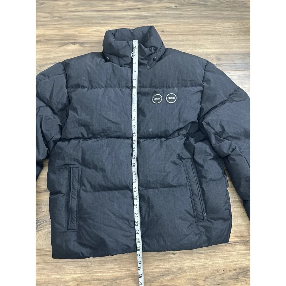 M+RC Noir Men's Black Puffer Coat Until We Meet Again‎ Marche Noir Ltd Project